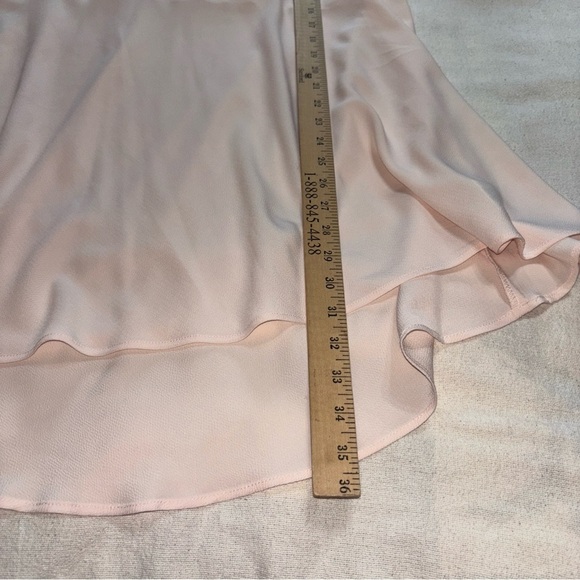 NWT Melissa McCarthy Seven7 Plus Bell Sleeve Sheer Tunic Blouse Soft Pink 1X - Picture 10 of 10